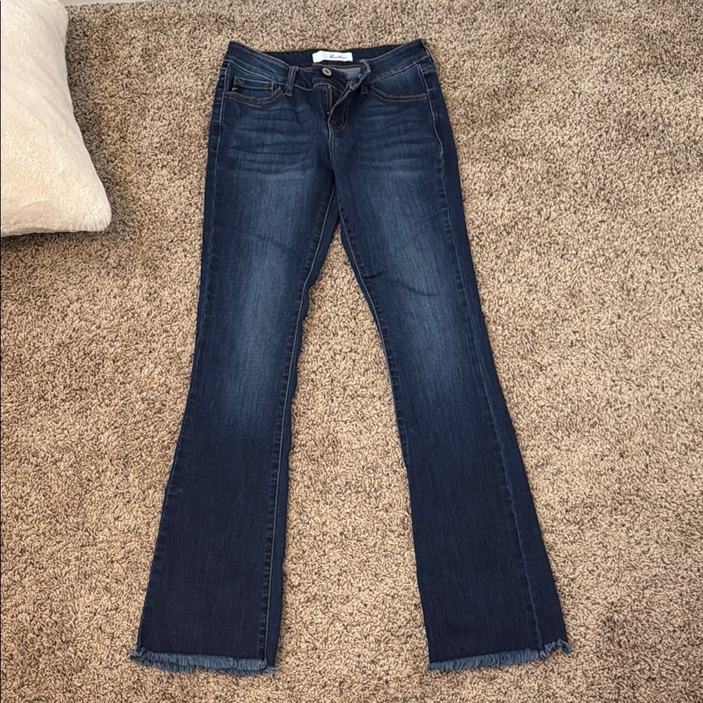 KanCan Dark Blue Flare Jeans